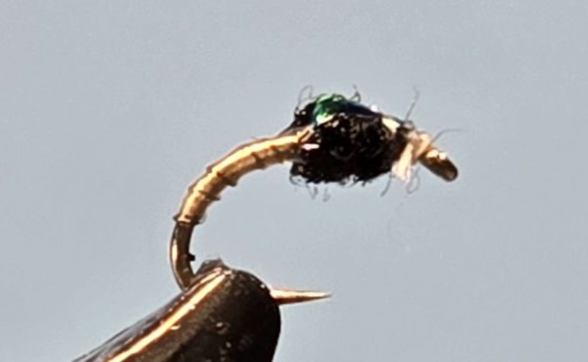 Cream Midge fly pattern tied by Darrell Olson