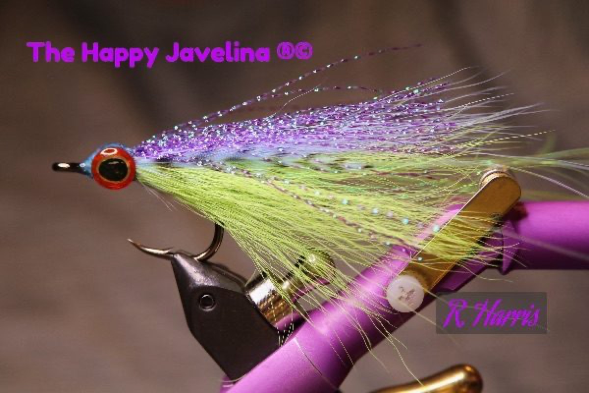 Peacock Bass Buck Tail Streamer fly pattern tied by Richard Harris