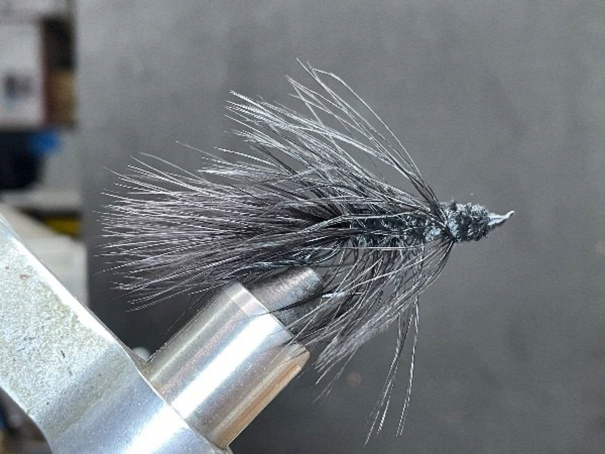 Black Marabou Leach fly pattern tied by Brent Jones