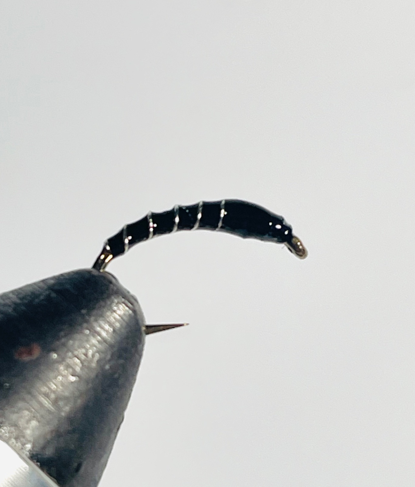 Black Buzzer fly pattern tied by Brent Jones