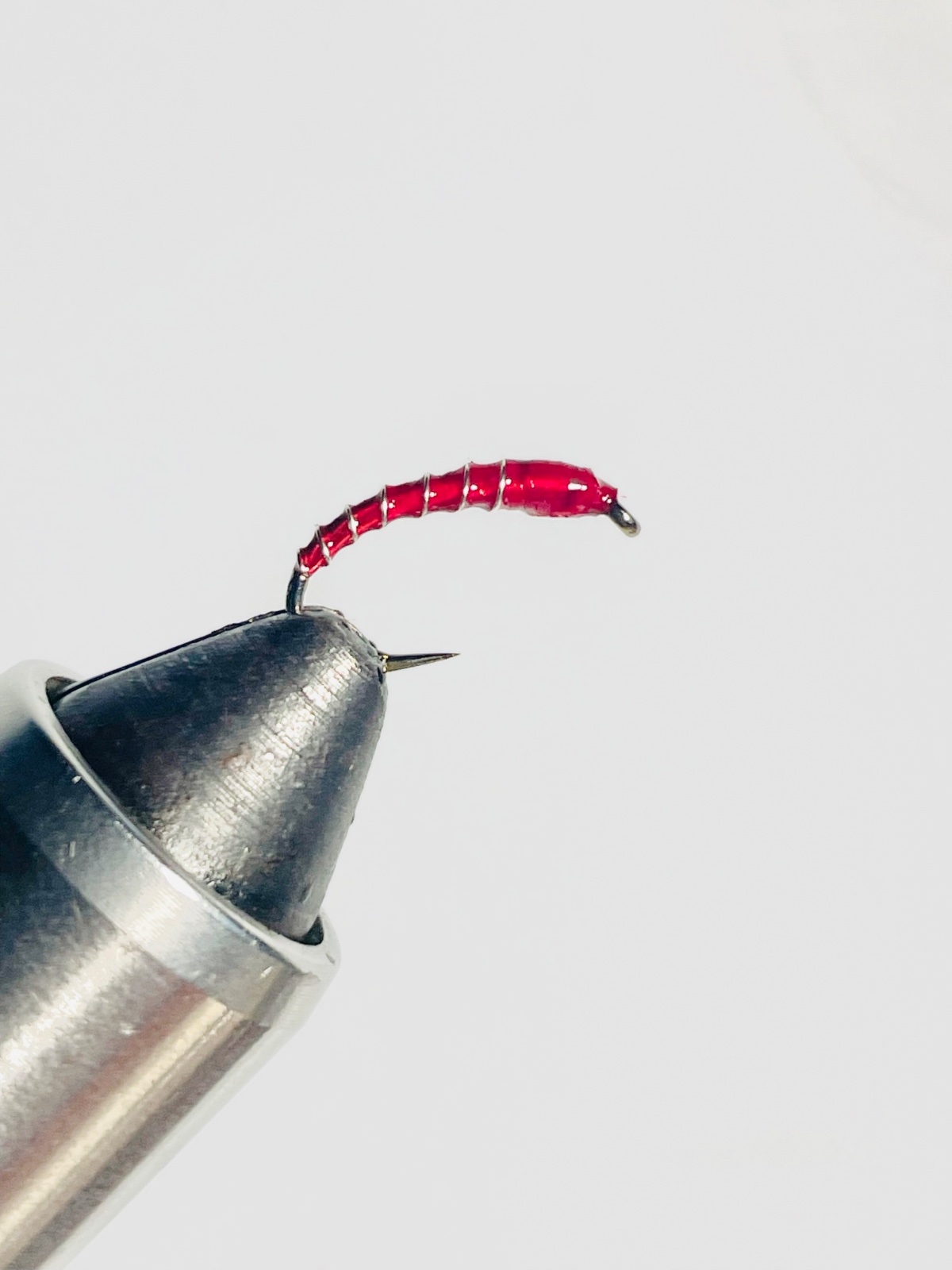 Red Buzzer fly pattern tied by Brent Jones