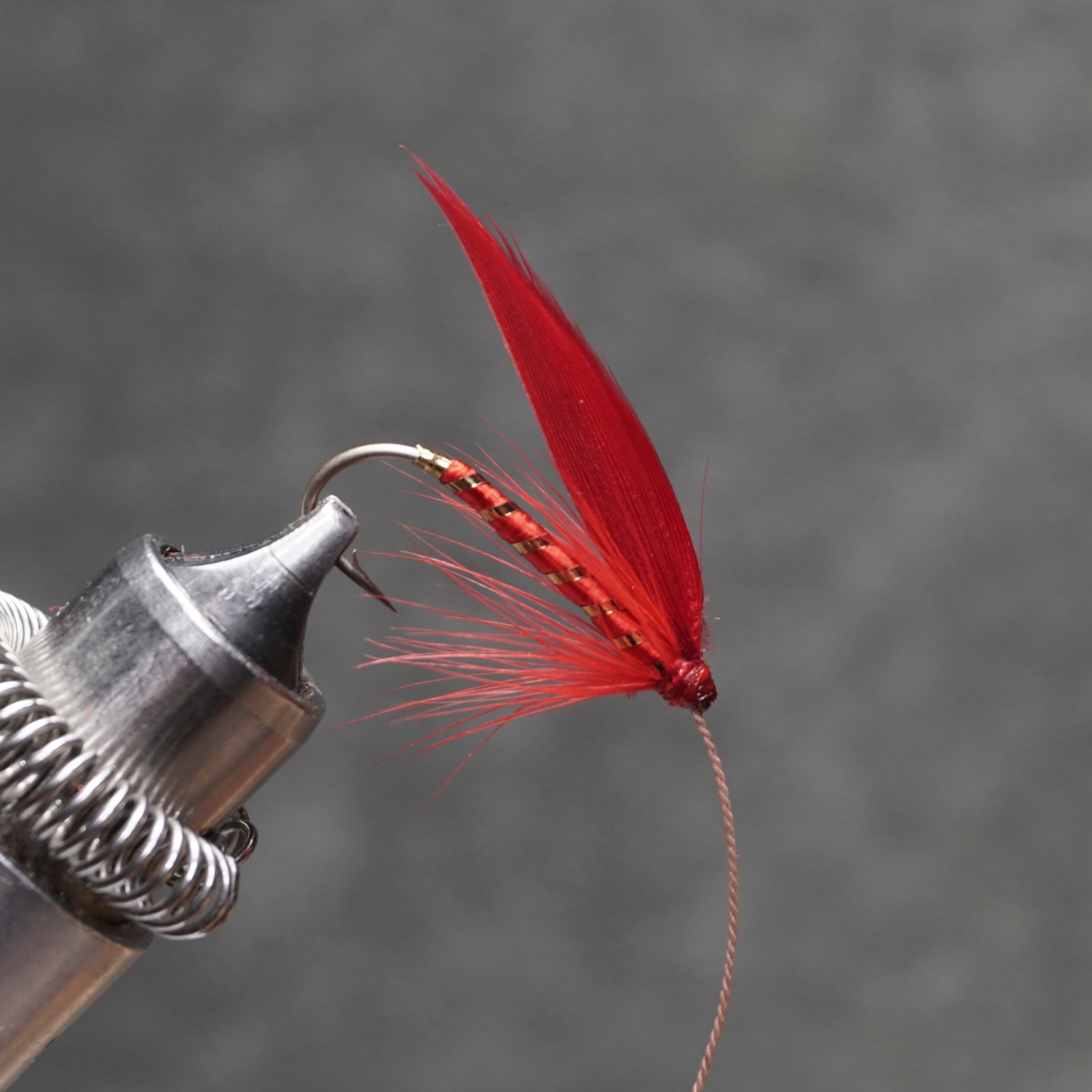 Red Ibis fly pattern tied by Christian Andrews